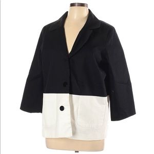 Black & White Colorblock Jacket